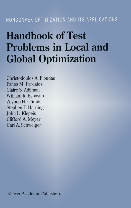 Couverture_Handbook of Test Problems in Local and Global Optimization