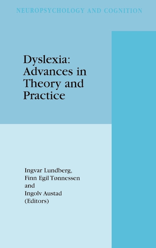 Front cover_Dyslexia: Advances in Theory and Practice
