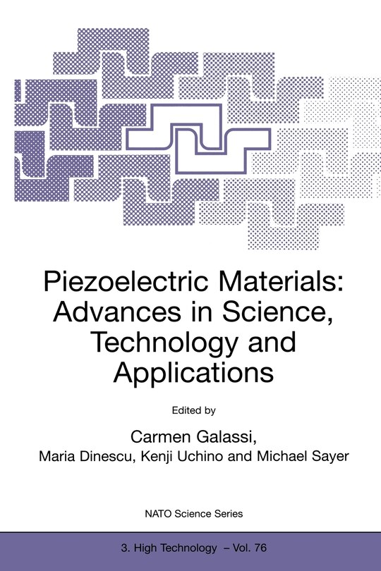 Couverture_Piezoelectric Materials: Advances in Science, Technology and Applications