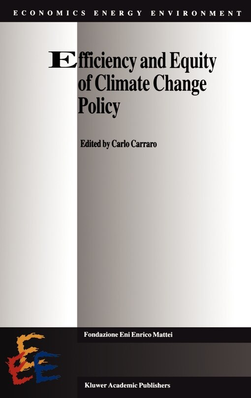Front cover_Efficiency and Equity of Climate Change Policy