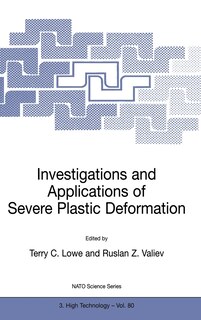 Front cover_Investigations and Applications of Severe Plastic Deformation