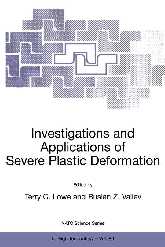 Front cover_Investigations and Applications of Severe Plastic Deformation