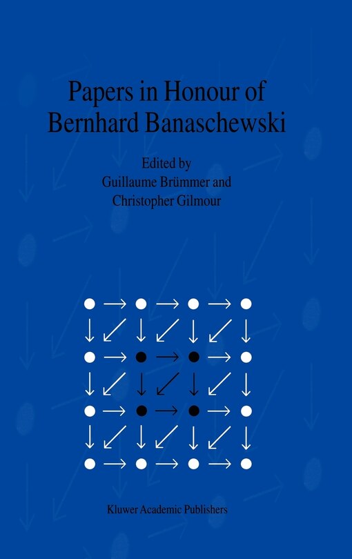 Couverture_Papers in Honour of Bernhard Banaschewski