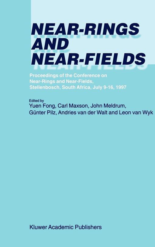Front cover_Near-Rings and Near-Fields