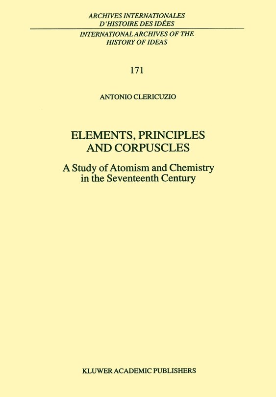 Couverture_Elements, Principles and Corpuscles