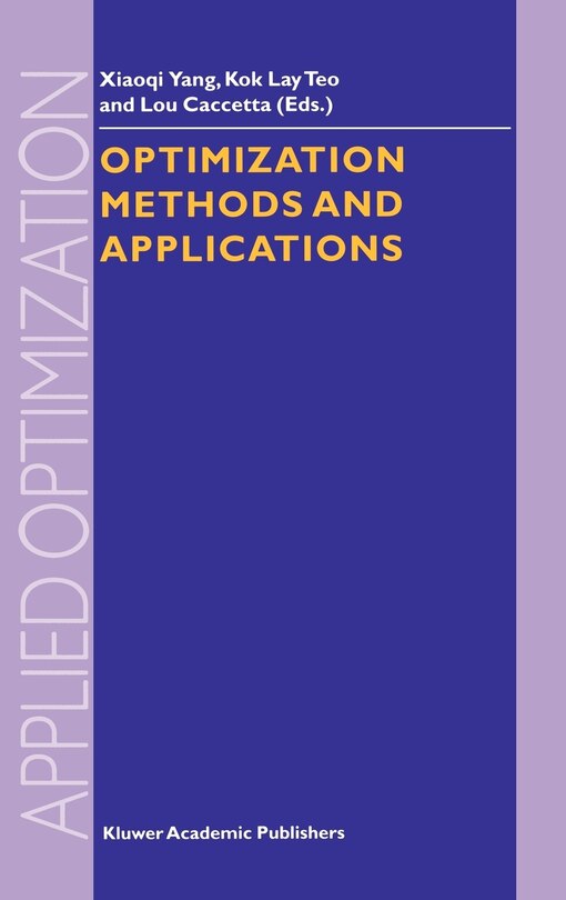 Front cover_Optimization Methods and Applications