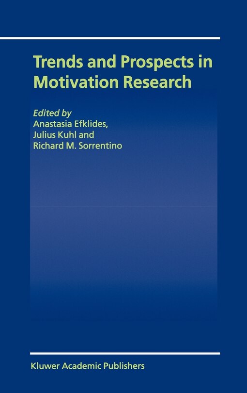 Front cover_Trends And Prospects In Motivation Research