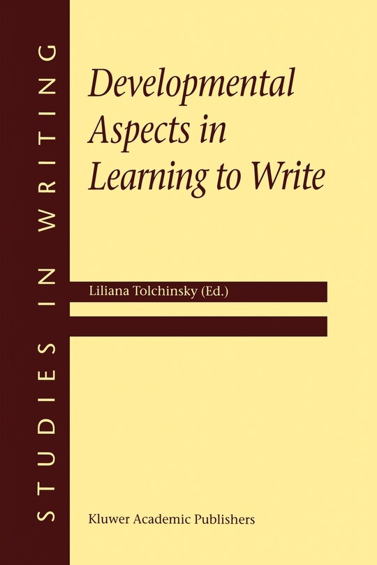 Front cover_Developmental Aspects in Learning to Write