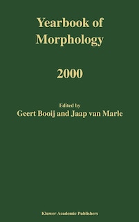 Couverture_Yearbook of Morphology 2000