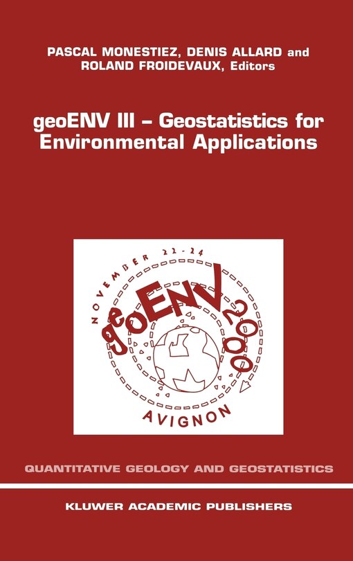 Front cover_Geoenv III -- Geostatistics for Environmental Applications