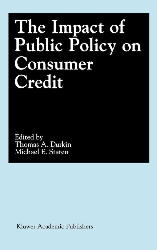Couverture_The Impact of Public Policy on Consumer Credit