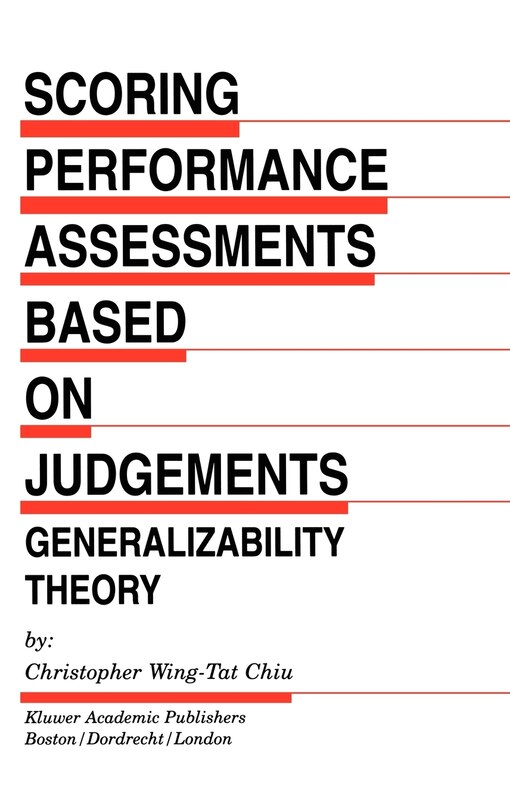Couverture_Scoring Performance Assessments Based on Judgements