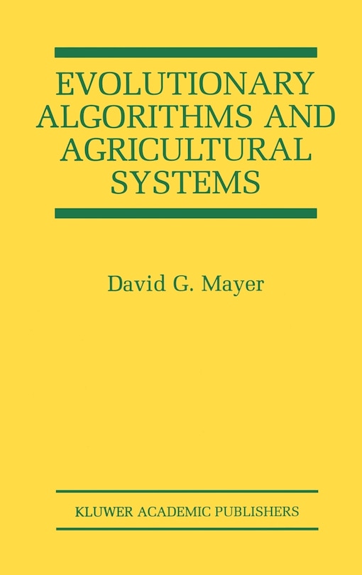 Couverture_Evolutionary Algorithms And Agricultural Systems