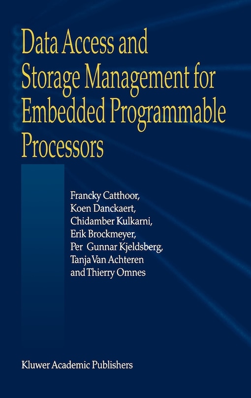 Couverture_Data Access And Storage Management For Embedded Programmable Processors