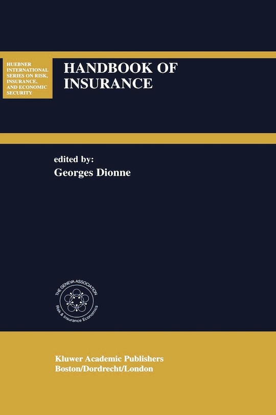 Couverture_Handbook Of Insurance