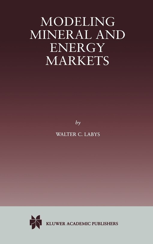 Front cover_Modeling Mineral and Energy Markets