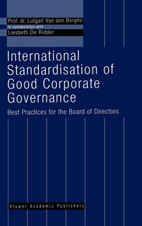 Front cover_International Standardisation of Good Corporate Governance