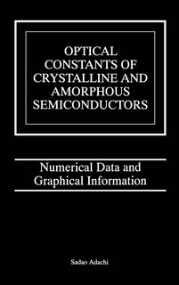 Front cover_Optical Constants Of Crystalline And Amorphous Semiconductors