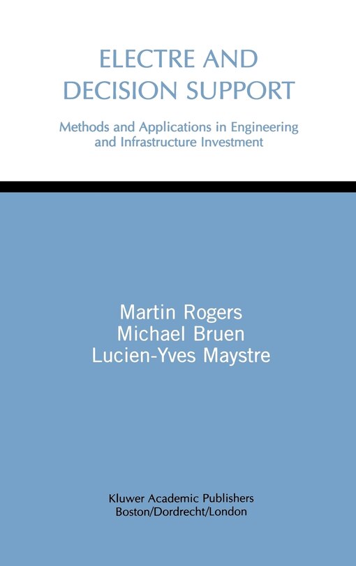 Front cover_Electre And Decision Support