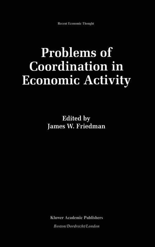 Couverture_Problems Of Coordination In Economic Activity