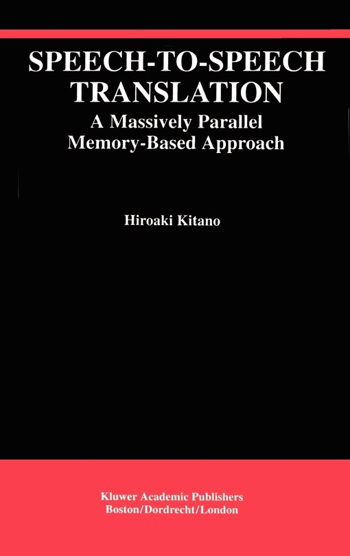 Front cover_Speech-to-Speech Translation