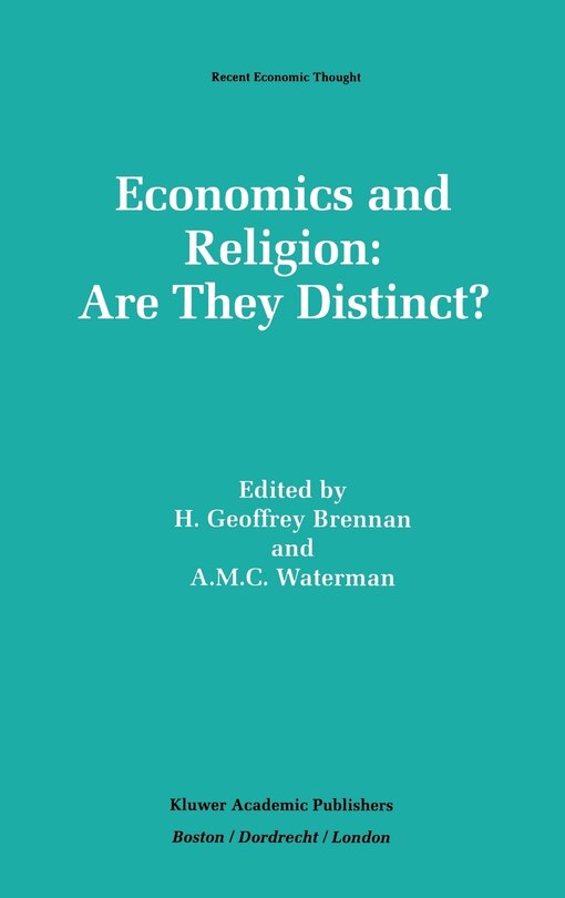 Front cover_Economics and Religion: Are They Distinct?