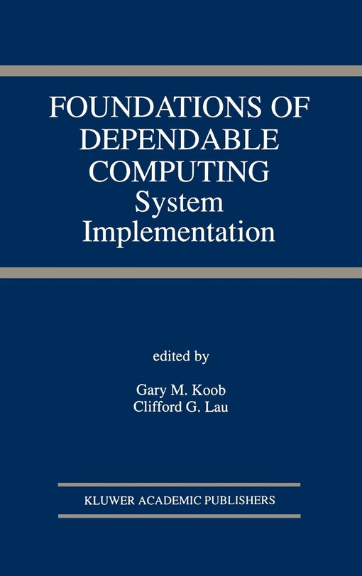 Front cover_Foundations Of Dependable Computing