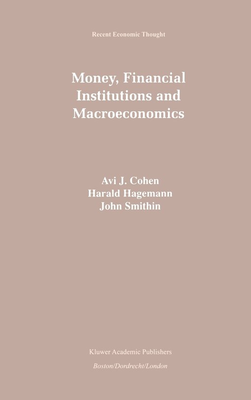 Front cover_Money, Financial Institutions and Macroeconomics