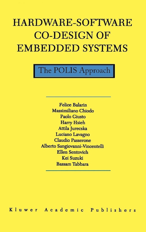 Front cover_Hardware-software Co-design Of Embedded Systems