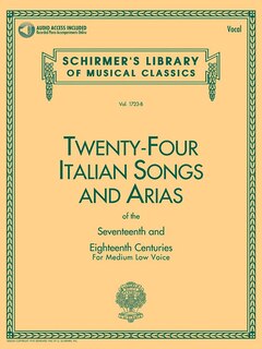Front cover_24 Italian Songs & Arias Of The 17th & 18th Centuries