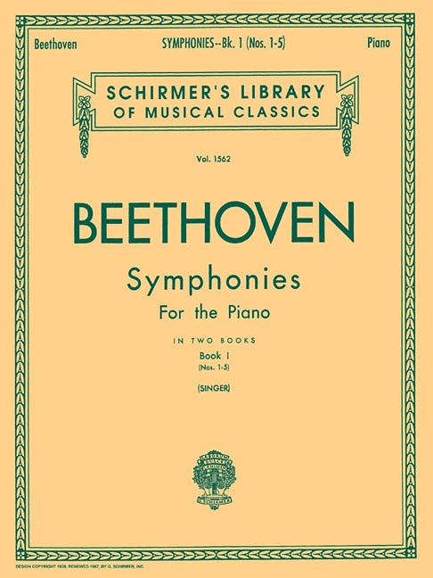 Symphonies - Book 1: Schirmer Library of Classics Volume 1562 Piano Solo