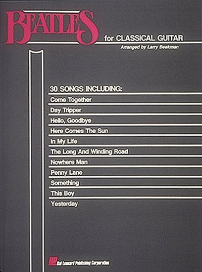 Front cover_The Beatles for Classical Guitar