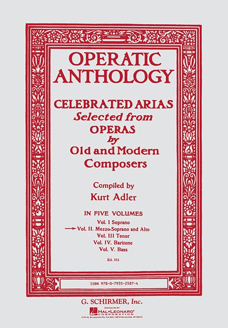 Front cover_Operatic Anthology - Volume 2