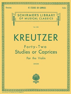 Couverture_Kreutzer - 42 Studies or Caprices