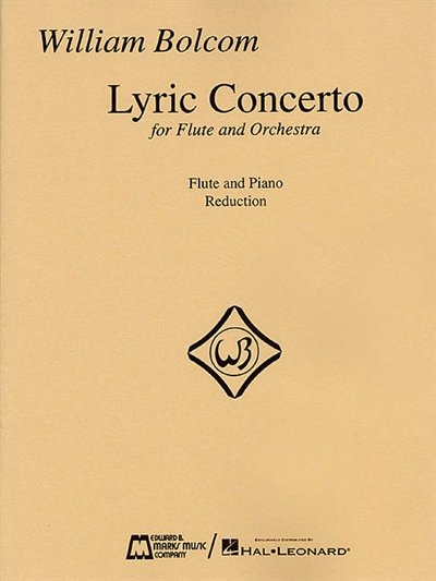 William Bolcom - Lyric Concerto for Flute and Orchestra: (Piano Reduction)