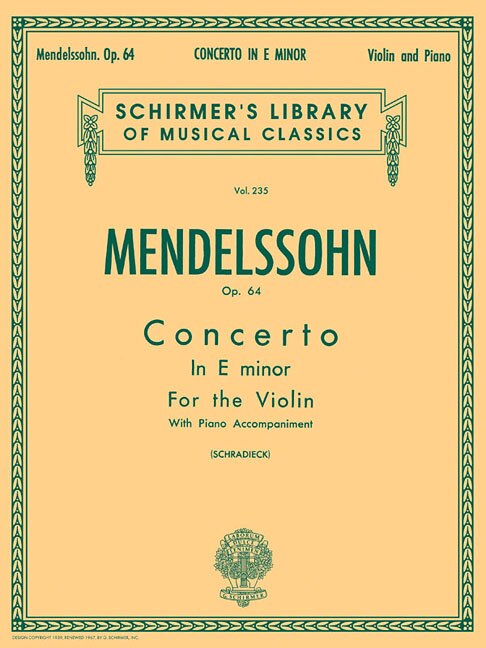 Concerto in E minor, Op. 64: Schirmer Library of Classics Volume 235