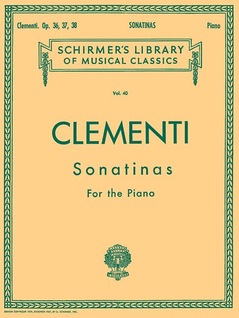 Front cover_12 Sonatinas, Op. 36, 37, 38
