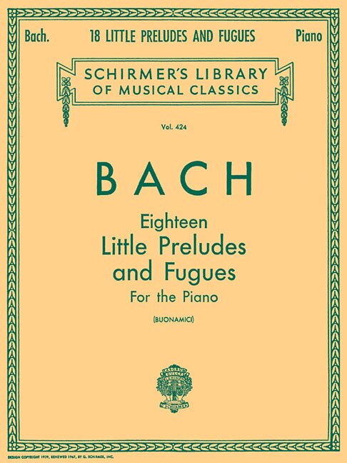 Front cover_18 Little Preludes and Fugues