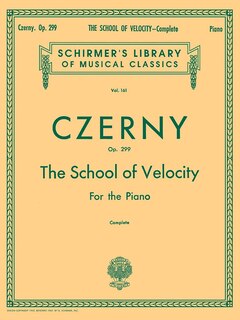 Couverture_School of Velocity, Op. 299 (Complete)