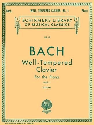 Well Tempered Clavier - Book 1: Schirmer Library of Classics Volume 13 Piano Solo