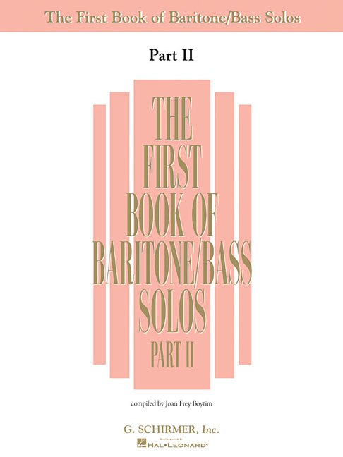 Front cover_The First Book of Baritone/Bass Solos - Part II