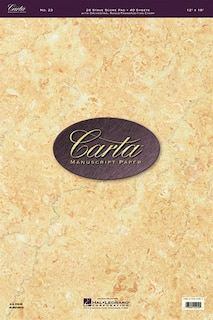 Front cover_Carta Manuscript Paper No. 23 - Professional