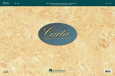Front cover_Carta Manuscript Paper No. 28 - Professional