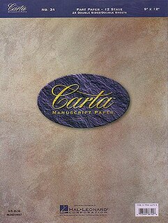 Front cover_Carta Manuscript Paper No. 34 - Mid-Range