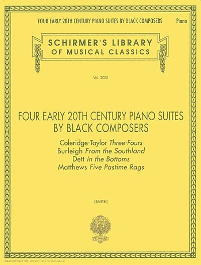 Four Early 20th Century Piano Suites by Black Composers: Schirmer Library of Classics Volume 2031 Piano Solo image number 0