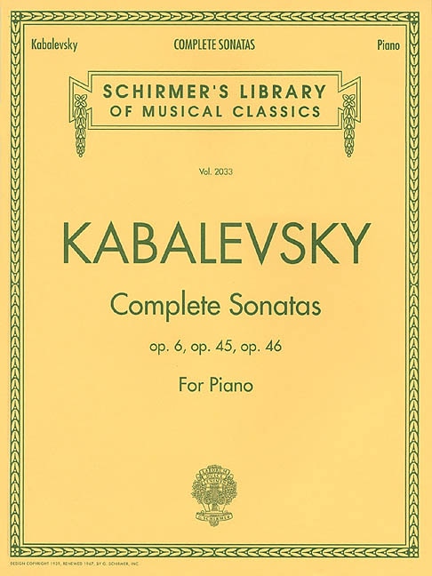 Front cover_Dmitri Kabalevsky - Complete Sonatas for Piano