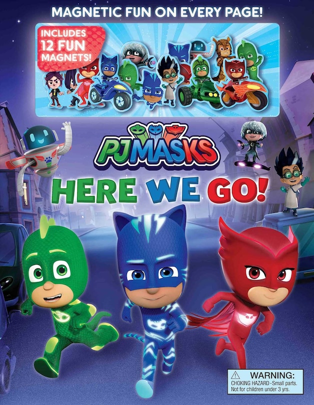 Front cover_Pj Masks: Here We Go! Magnetic Hardcover