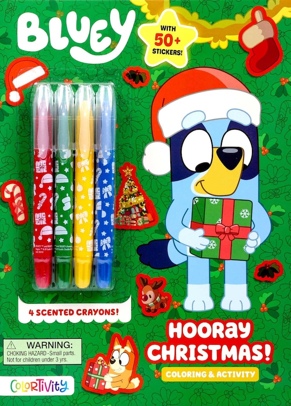 Front cover_Bluey Colortivity: Hooray Christmas!