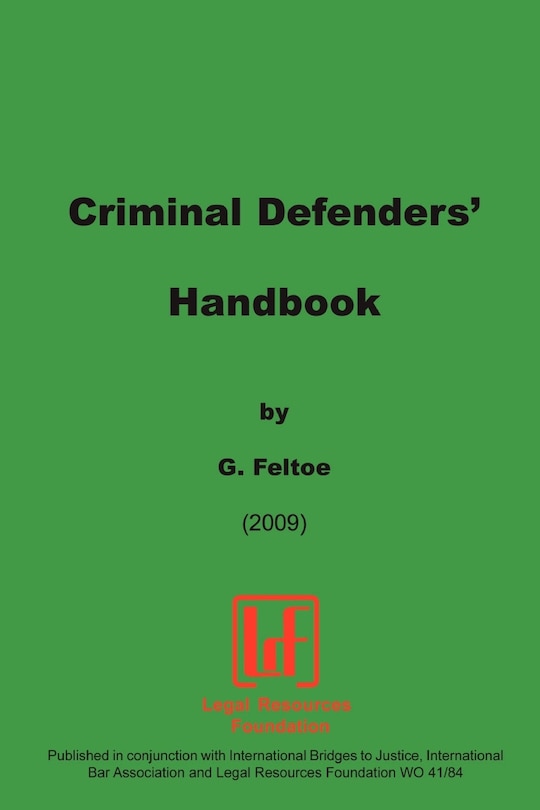 Front cover_Criminal Defenders Handbook