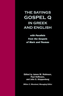 Couverture_The Sayings Gospel Q in Greek and English